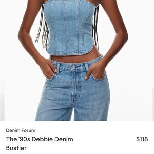 Denim Forum ‘90s Debbie Denim Bustier